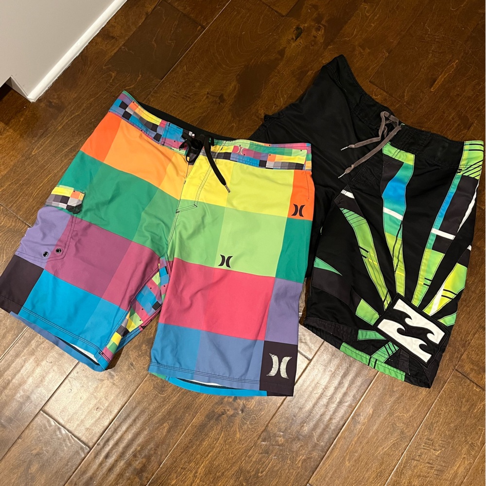 Billabong & Hurley Swim Trunks Bundle